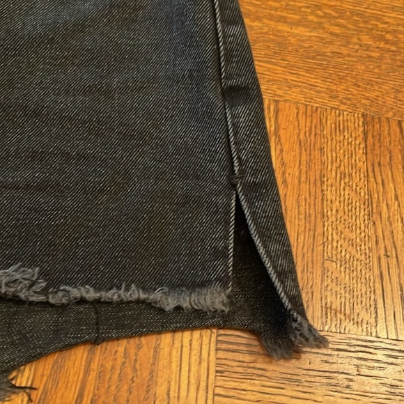 REVOLVE Amuse Society cut off shorts denim black size 26 - Picture 3 of 6